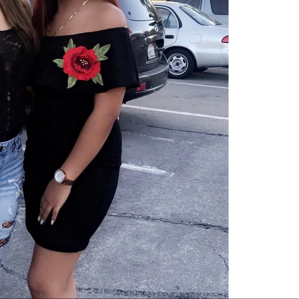 black dress